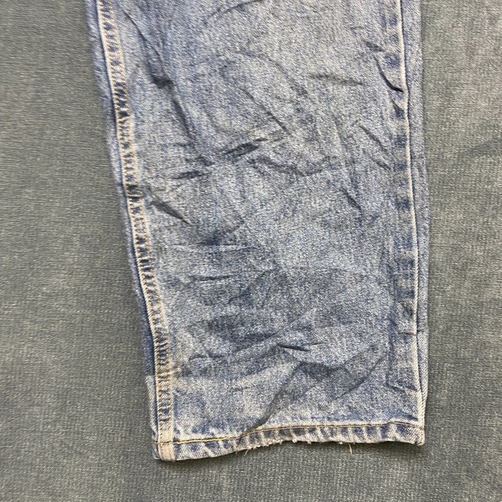 Levi's 550 Jeans Men 44x34 Blue Denim Light Wash Straight Relaxed Fit Whiskering - Picture 9 of 15